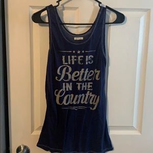 “Life is better in the country” Tank top
